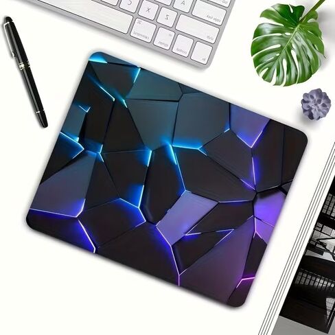قطعة واحدة من لوحة ماوس الألعاب المطاطية ذات التصميم العالي التقنية والحساسة للضوء والمضادة للانزلاق، سطح أملس، ملحق سطح مكتب أنيق وجميل، مصمم خصيصًا للاستخدام في المكتب والكمبيوتر المحمول وسطح المكتب in Kuwait