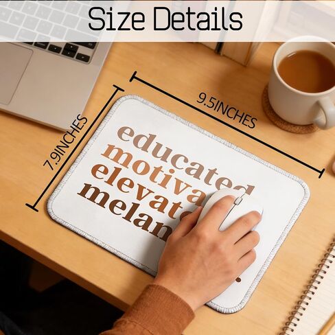 Inspirational Gifts for Black Women Girls Mouse Pad, African American Gifts Mouse Pad for Work Computers Laptop Home Office Dorm Desk Accessories, 9.5x7.9 Inch in Saudi Arabia
