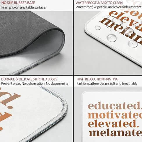 Inspirational Gifts for Black Women Girls Mouse Pad, African American Gifts Mouse Pad for Work Computers Laptop Home Office Dorm Desk Accessories, 9.5x7.9 Inch in Saudi Arabia