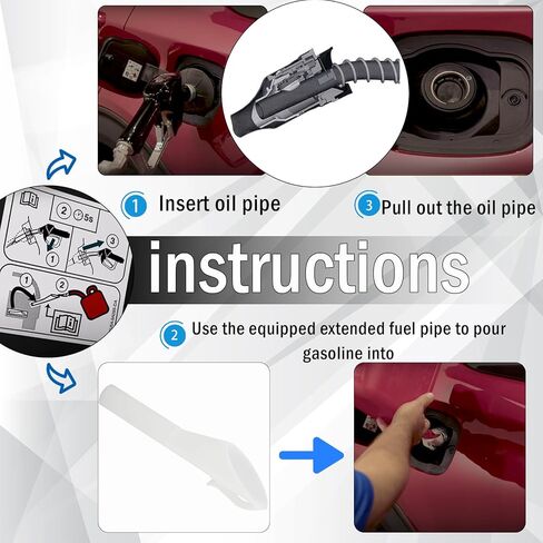 Capless Gas Cap Easy Fuel Filler Neck Vent Pipe Assembly End Fuel Tank Cap Without Cover Compatible With 2013-2025 Ford Escape 2013-2020 Ford Fusion in Kuwait