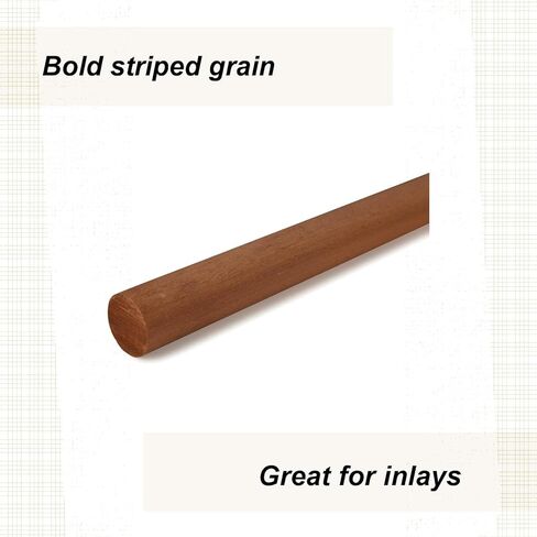 Cindoco Mahogany Dowel 1" Round, Single Piece in Kuwait