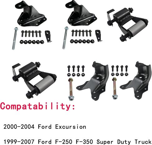 طقم إصلاح الشماعات والأغلال الخلفية للأمام والخلف من BST BSSP متوافق مع 1999-2007 Ford Excursion F-250 F-350 Super Duty، استبدال # 722-018 722-077 722-075 in Kuwait