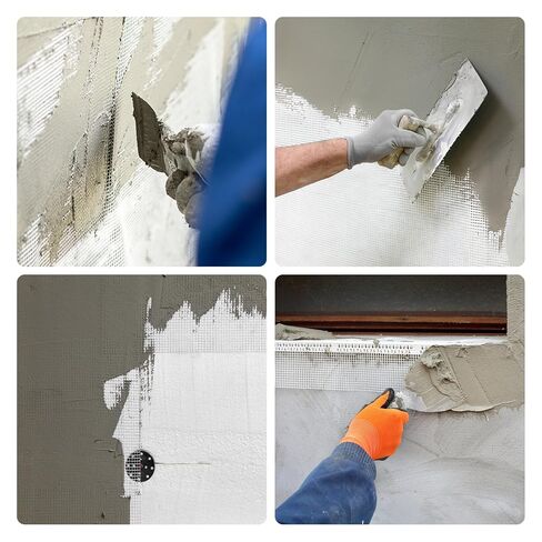 Meticuloso Fiberglass Mesh 3.25ft x 164ft, 150g/m² Alkali-Resistant Reinforcement – Versatile Mesh for EIFS, Stucco, Drywall & Roofing, for Pros & DIYers in Saudi Arabia