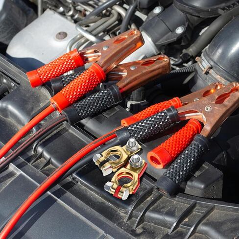 Zerodeko Battery Terminal Connectors Positive and Negative Battery Cable Clamps Protective Covers for Auto Truck and Use Minimalist Design Fit in Saudi Arabia