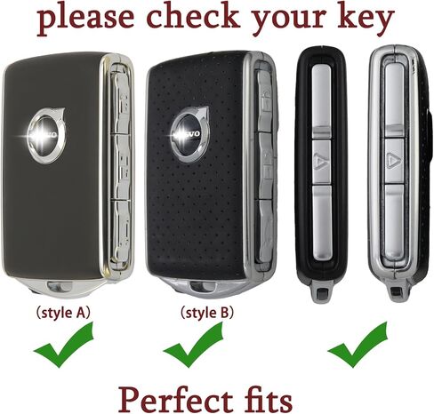 Key Shell Keychain for Volvo Key Fob Cover 4-Button Case Fits Polestar 1 T5 T6 V60 V90 XC40 XC60 XC90 S60 S90 (White) in Saudi Arabia