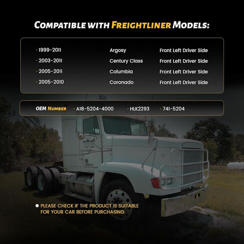 منظم نوافذ الطاقة مع جانب المحرك الأمامي للسائق متوافق مع Freightliner Argosy 1999-2011، فئة القرن 2003-2011، كولومبيا 2005-2011، كورونادو 2005-2010، يستبدل # A18-5204-4000 in Kuwait