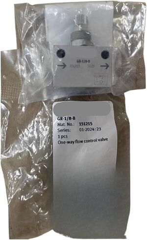 1PCS one-Way Throttle valves GR-QS/M5/3/8/1/8/1/2-8/4/B151215 193967(GR-M5-B 151213) in Saudi Arabia