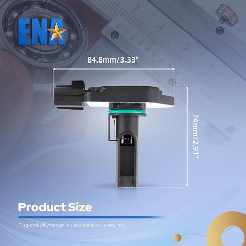 ENA مستشعر تدفق الهواء الشامل MAF متوافق مع Ford Expedition Lincoln Navigator 2003 2004 لاستبدال AF10131 1MF293 3L7Z12B579AA 3L7Z12B579AARM in Kuwait