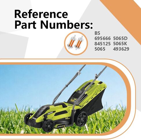 2 قطعة فلتر الوقود 695666 مناسب لجرار JohnD-eer D100 D105 D110 D120 D125 D130 D140 D150 D155 LA120 LA130 LA125 LA115 LA105 845125 691035 493629 Briggs & Stratton لـ خط وقود 1/4 بوصة in Kuwait