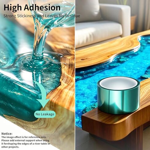 High Temperature Tape for Powder Coating, 2 Inch x 120 Feet Premium Heat Resistant PET Resin Tape for Epoxy Resin Supplies, Industrial Spraying Masking, Electronic Insulation, Resin Craft(1Pack) in Saudi Arabia