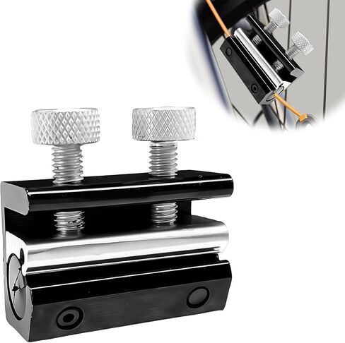 Double-Headed Motorcycle Cable Luber Tool for Brake Cable Lubrication, Motorcycle Cable Lube Dispenser Tools, Cable Lube for Motorcycle ATV Dirt-Bike Scooter (Black & Silver) in Saudi Arabia
