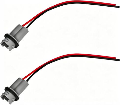 2 PCS Car Turn Signal Lights Harness Pigtail Socket, T10 T13 T15 194 Bulb Plug and Play Connector for Tail Brake Reverse Lights, Universal Light Bulb Retrofit Socket Assembly in Saudi Arabia
