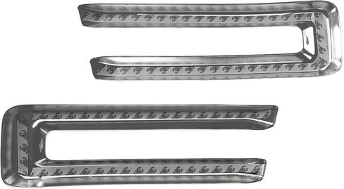 Chrome Front Bumper Grille Grill Covers Overlay for 2019 2020 2021 2022 2023 2024 Dodge Ram 2500 3500 4500 5500 U Bar Insert Cover Not the Replacement ABS in Saudi Arabia