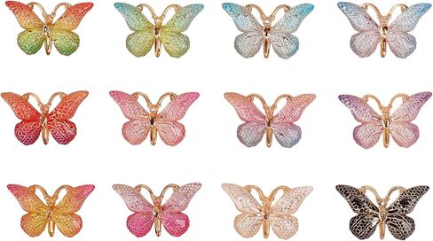 FEVER SEVEN XDSW 12 Pcs Butterfly Magnetic Cover Minder Set, Diamond Painting Cover Caretaker，Dust Protector & Canvas Holder for 5D Round Drill Diamond Art Tools and Accessories Magnetic Holder in Saudi Arabia