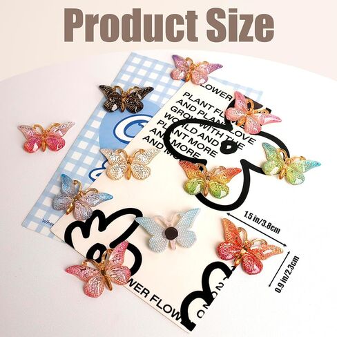 FEVER SEVEN XDSW 12 Pcs Butterfly Magnetic Cover Minder Set, Diamond Painting Cover Caretaker，Dust Protector & Canvas Holder for 5D Round Drill Diamond Art Tools and Accessories Magnetic Holder in Saudi Arabia