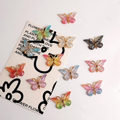 FEVER SEVEN XDSW 12 Pcs Butterfly Magnetic Cover Minder Set, Diamond Painting Cover Caretaker，Dust Protector & Canvas Holder for 5D Round Drill Diamond Art Tools and Accessories Magnetic Holder in Saudi Arabia