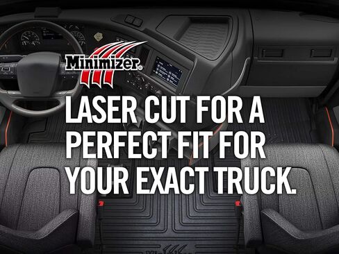Minimizer Floor Mats; Works with Kenworth T440 (2011-20) T600 (2006-07) T660 (2007-17) T800 (2006-20), W900 (2006-20); Sleeper & Extended Day cabs w/Manual Trans, Incompatible w/'06 Throttle Pedal in Saudi Arabia
