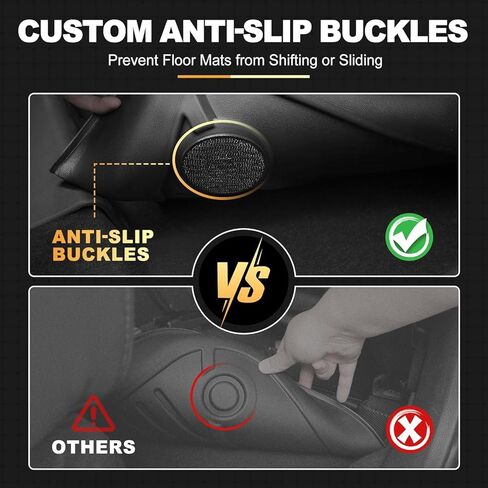 AOMSAZTO Floor Mats Compatible with 2013-2018 Toyota Rav4 (Not for Hybrid) All Weather TPE Cargo Mat Custom Fit LE/SE/XLE/Limited/Platinum/Adventure for Toyota Rav4-1st & 2nd Row Car Mats, Black in Kuwait