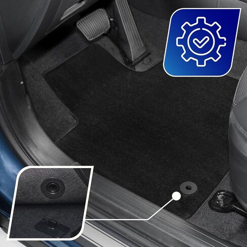 Driver Floor Mat Compatible with Toyota RAV4 2019–2025 (5th Gen XA50) – Carpet Textile, Custom Fit, Driver Side Only in Saudi Arabia