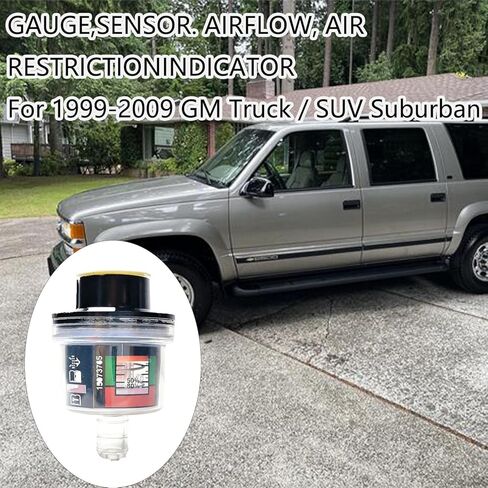 Air Flow Restriction Sensor Meter Gauge for GMC Sierra 1500 1999-2009 | Air Filter Restriction Indicator, Compatible with GMC Sierra 1500, Replace 15073765 in Saudi Arabia