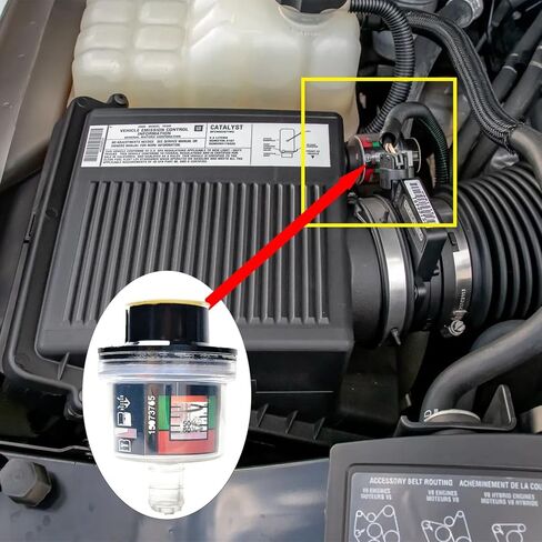Air Flow Restriction Sensor Meter Gauge for GMC Sierra 1500 1999-2009 | Air Filter Restriction Indicator, Compatible with GMC Sierra 1500, Replace 15073765 in Saudi Arabia