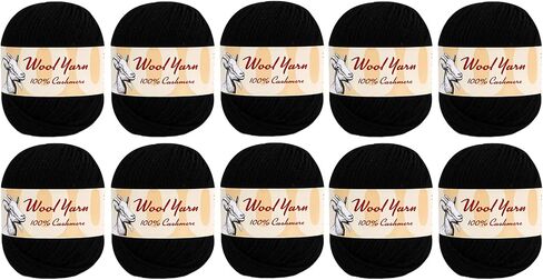 100% Cashmere Wool Yarn (Pack of 10) by Yonkey Monkey 500gr Imported Knitting Crochet (Turmeric 09) in Saudi Arabia