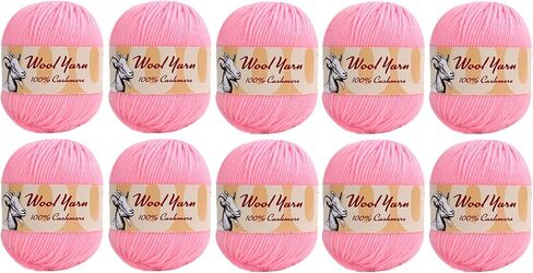 100% Cashmere Wool Yarn (Pack of 10) by Yonkey Monkey 500gr Imported Knitting Crochet (Turmeric 09) in Saudi Arabia