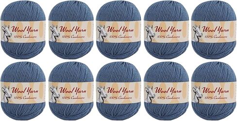 100% Cashmere Wool Yarn (Pack of 10) by Yonkey Monkey 500gr Imported Knitting Crochet (Turmeric 09) in Saudi Arabia