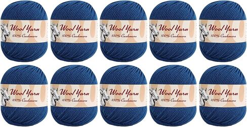 100% Cashmere Wool Yarn (Pack of 10) by Yonkey Monkey 500gr Imported Knitting Crochet (Turmeric 09) in Saudi Arabia