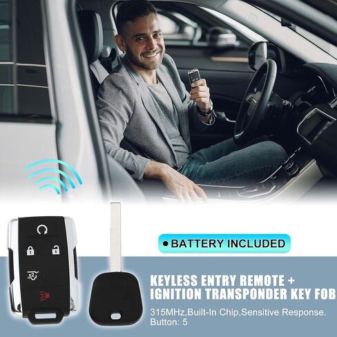 X AUTOHAUX 315MHz M3N-32337100 دخول بدون مفتاح عن بعد الإشعال المستجيب مفتاح فوب لشفروليه سيلفرادو لجي إم سي سييرا 2014-2019 46 رقاقة 5 أزرار in Kuwait
