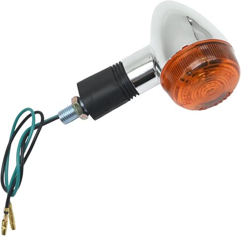 4 PCS 12V Chrome Motorcycle Turn Signals, Amber Bullet Front and Rear Indicator Lights Replacement for Honda, Harley, Kawasaki, Suzuki, Yamaha in Saudi Arabia