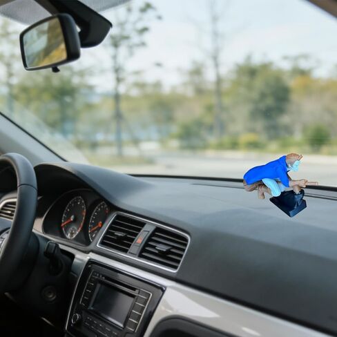 Witch and Wizard Broomstick Dashboard Drift Ornaments,Harry Potter Dashboard Decorations Multicolor Fun Fantasy Turn Mini Dynamic Automotive Interior Accessories Gift for Car Enthusiasts (B) in Kuwait