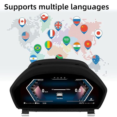 12.3" Digital Dash Instrument Cluster for BMW F30 F31 GT-F34 F32 F33 F36 Aftermarket Digital Cluster Instrument Speedometer Replacement Without HUD in Saudi Arabia