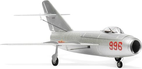MinimumRC MiG-15 Micro EDF RC Plane 4CH 2.4GHz Gyro Stabilized 30mm Ducted Fan Jet, Aerodynamic Fixed Wing Aircraft Kit with Detachable Landing Gear, Brushless Power Motor (Left Throttle/2 Batteries) in Saudi Arabia