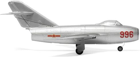 MinimumRC MiG-15 Micro EDF RC Plane 4CH 2.4GHz Gyro Stabilized 30mm Ducted Fan Jet, Aerodynamic Fixed Wing Aircraft Kit with Detachable Landing Gear, Brushless Power Motor (Left Throttle/2 Batteries) in Saudi Arabia
