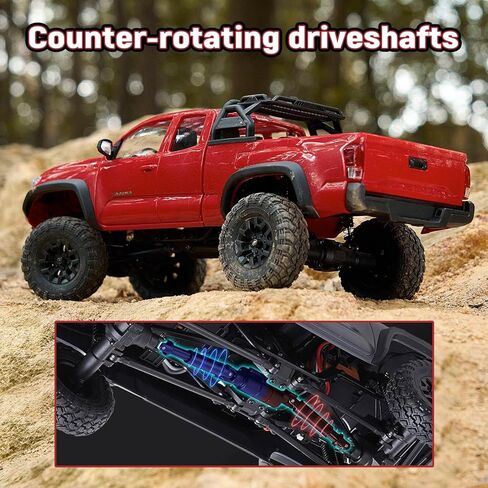 BEEZRC FMS 1/24 RC Crawler FCX24M Tacoma Toyota Official Licensed ABS Hard Body 4WD Off-Road RC Rock Truck,2-Speed Transmission, Hobby Grade Remote Control Car for Adults RTR Grey in Saudi Arabia