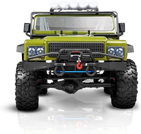 1:8 RC Cars for Adults – 4x4 Remote Control Car, Rugged Brushed Motor Electric Off-Road RC Rock Crawler with 2-Speed Transmission, Army Green All-Terrain RC Trucks, Ready-to-Run RTR Set in Saudi Arabia