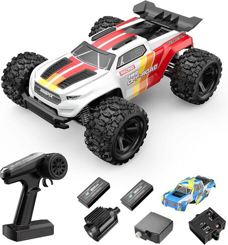 Mjx Hyper go 18208 High Speed 4WD with 2.4 GHz Remote Control, 4X4 Waterproof Off-Road Truck with Two Rechargeable Batteries and Two car Bodies,1/18 Scale All Terrain RC Cars 35km/h in Saudi Arabia