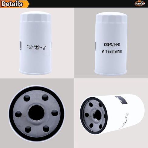 84475483 Hydraulic Oil Filter Compatible with New Holland Tractor TC18 TC21D TC23DA TC24D TC25 TC26DA TC29 TC30 TC31DA For Case IH Tractor # 87300043 P551779 57098 HF35274 HH33082630 in Saudi Arabia