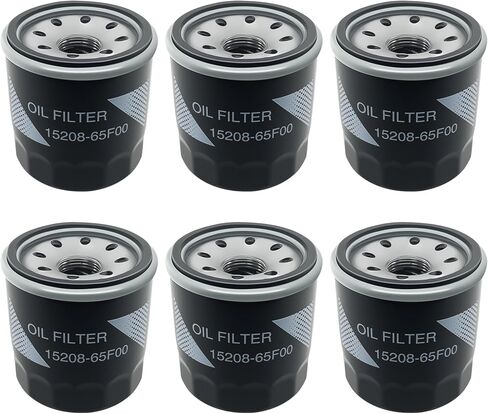 6 PCS Oil Filter Compatible with Nissan Altima/Maxima/350Z/Sentra (1994-2015 Models)/ Infiniti Rogue Frontier Pathfinder Quest, Replaces 15208-65F0E 1520865F00 152089F60A 2630003001 A52089F60ARV in Saudi Arabia