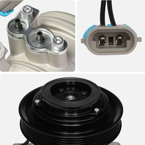 AISIN AFTERMARKET ACCAZ-00073 ضاغط مكيف الهواء - متوافق مع شيفروليه كولورادو جي إم سي كانيون 2004-2012، هامر H3 2006-2010، ايسوزو i-280 i-350 2006، i-290 i-370 2007-2008 in Kuwait