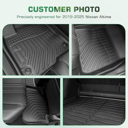 Floor Mats for Nissan Altima 2019-2025 Custom Fit Floor Liners All Weather Protection TPE Anti-Slip Automotive Full Set Custom Car Mats Accessories in Kuwait