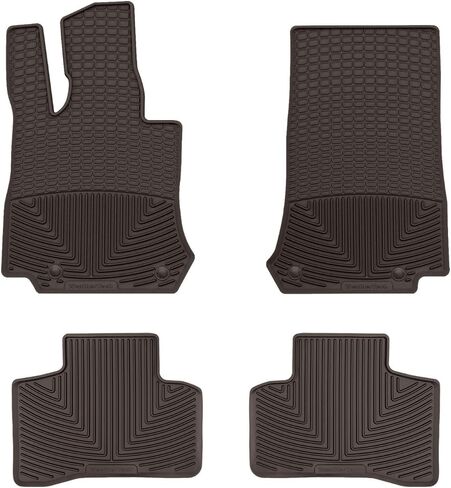 سجادات أرضية WeatherTech مناسبة لجميع الأحوال الجوية لسيارة Mercedes AMG GLC 63 S، AMG GLC 43 SUV، فئة GLC - الصف الأول والثاني (W442-W443)، أسود in Kuwait