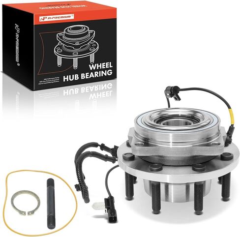 A-Premium Front Wheel Bearing and Hub Assembly with ABS & 8-Lug Compatible with Ford F-250 Super Duty 2011-2016, F-350 Super Duty 2011-2016, 4WD Only in Saudi Arabia