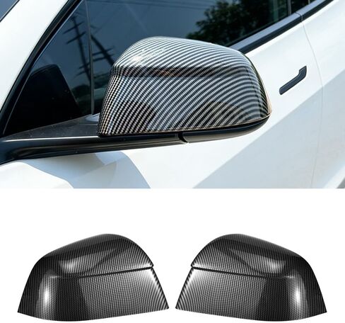 MAXDOM Side Mirror Cap Compatible with Tesla 2025+ Model Y Juniper (Matte Carbon Pattern, Model Y Juniper 2025+) in Saudi Arabia