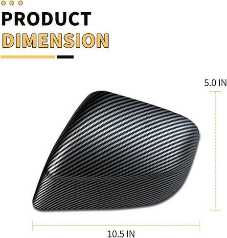 MAXDOM Side Mirror Cap Compatible with Tesla 2025+ Model Y Juniper (Matte Carbon Pattern, Model Y Juniper 2025+) in Saudi Arabia