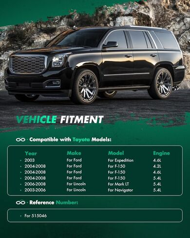 SCITOO Wheel Bearing and Hub Replaces 515046 Front fit for Ford Expedition 2003-2006, for Ford for F-150 2004-2008, for Lincoln Mark LT 2006-2008 Hub Bearing Assembly 6 Lugs W/ABS [2pc] in Kuwait