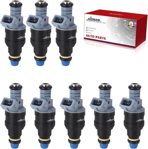 Fuel Injector 4 Holes 8PCS 0280150947 Compatible with Ford for Mustang E-250 E-350 Econoline F-250 F-350 F-53 Motorhome Chassis, for Pontiac 928 V8 5.0L 7.5L 0280155715 in Kuwait