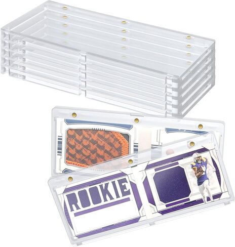 Mcbazel 5 Pack 187mm Horizontal Booklet Magnetic Card Holder, Acrylic One Touch Card Case Holder Compatible with National Treasures, Playbook and More in Kuwait