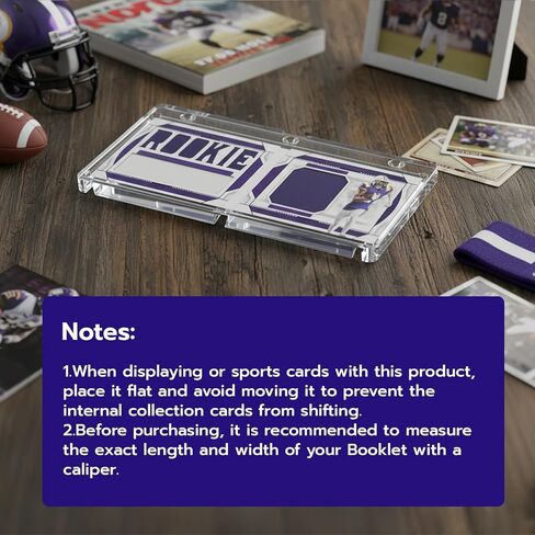 Mcbazel 5 Pack 187mm Horizontal Booklet Magnetic Card Holder, Acrylic One Touch Card Case Holder Compatible with National Treasures, Playbook and More in Kuwait